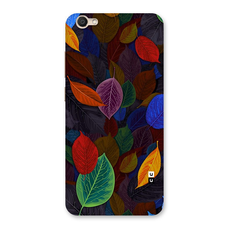 Colorful Leaves Pattern Back Case for Vivo V5