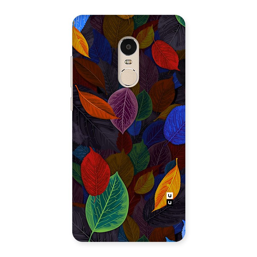 Colorful Leaves Pattern Back Case for Xiaomi Redmi Note 4
