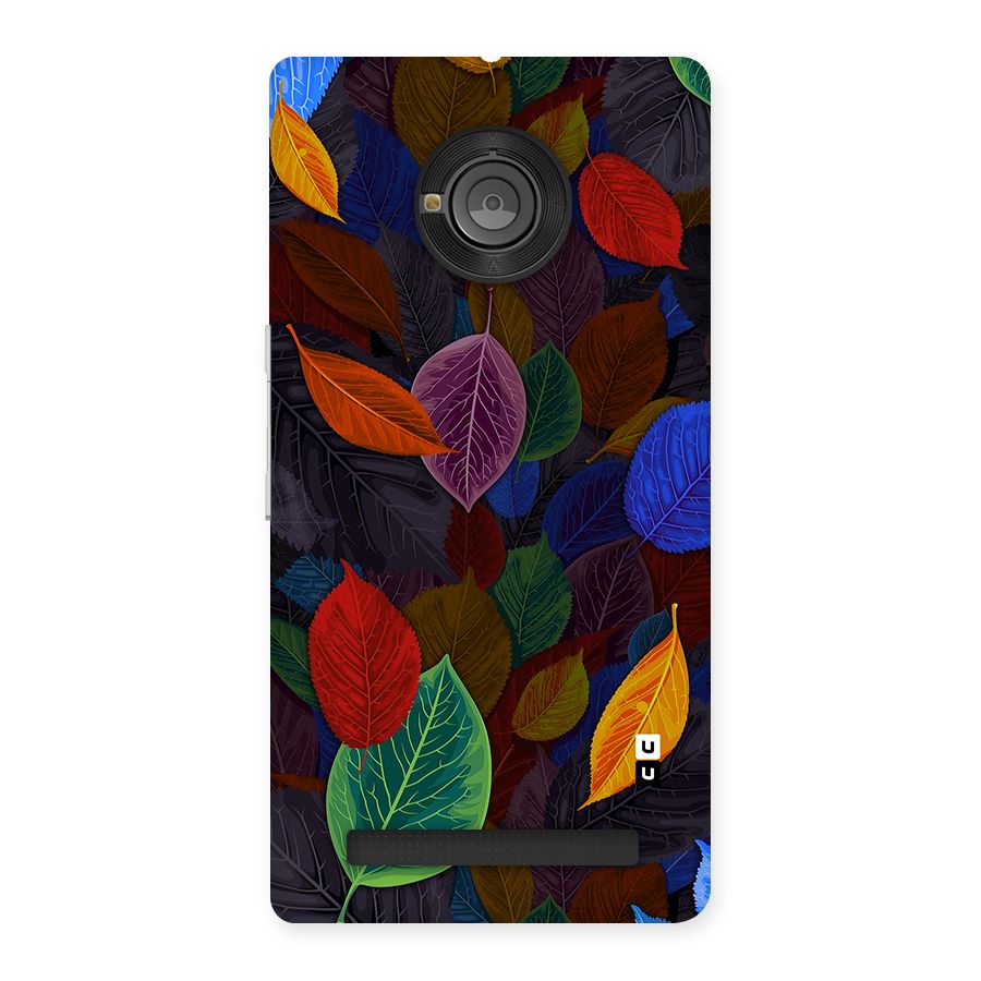 Colorful Leaves Pattern Back Case for Yu Yuphoria