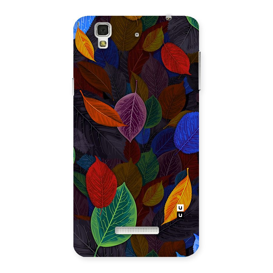 Colorful Leaves Pattern Back Case for Yu Yureka