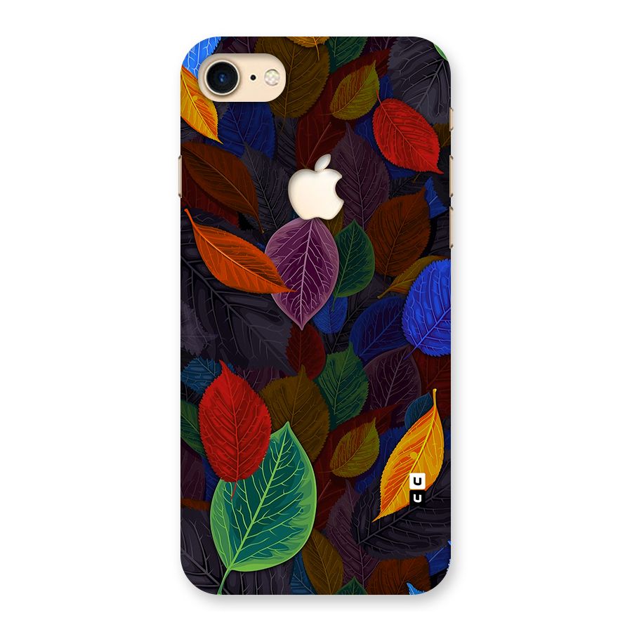 Colorful Leaves Pattern Back Case for iPhone 7 Apple Cut