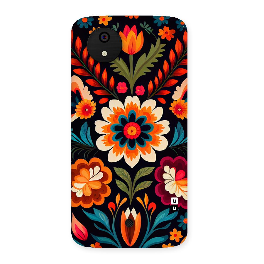 Colorful Mexican Floral Pattern Back Case for Canvas A1  AQ4501