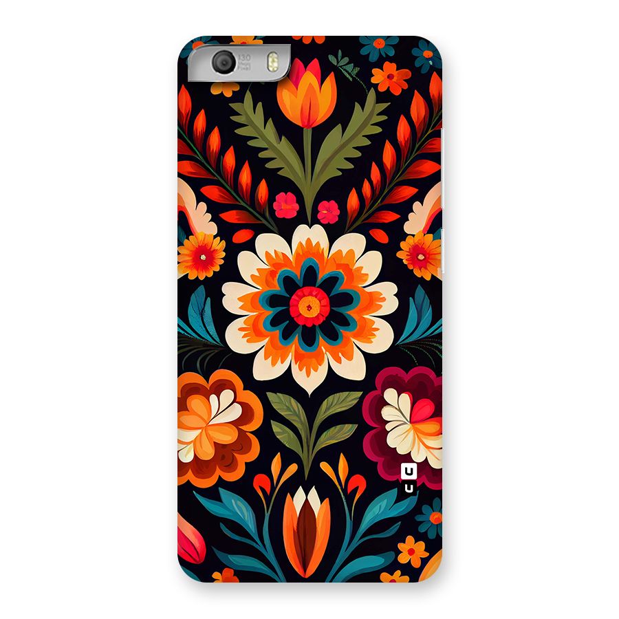 Colorful Mexican Floral Pattern Back Case for Canvas Knight 2