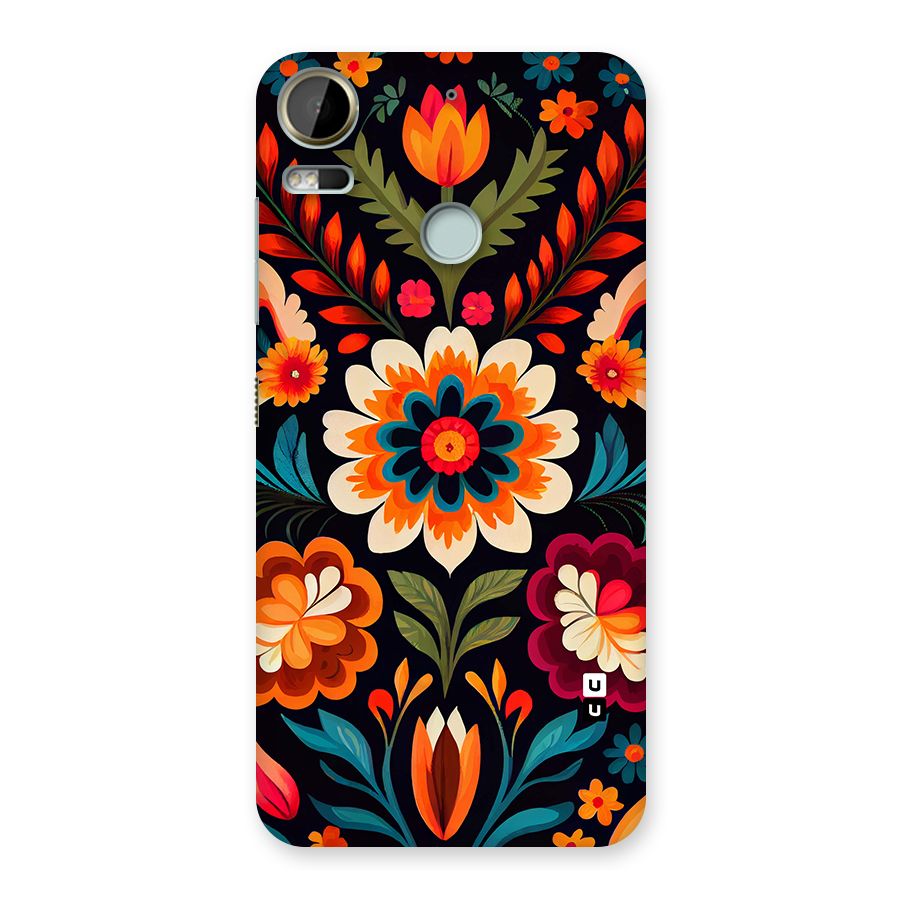 Colorful Mexican Floral Pattern Back Case for Desire 10 Pro