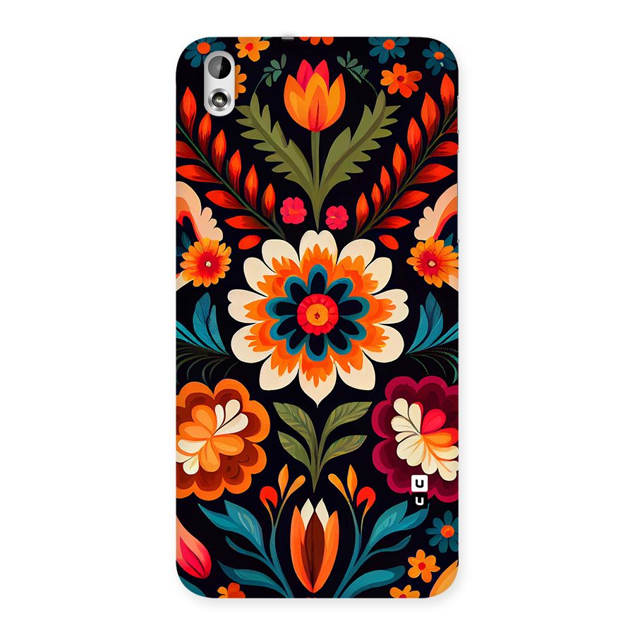 Colorful Mexican Floral Pattern Back Case for Desire 816s