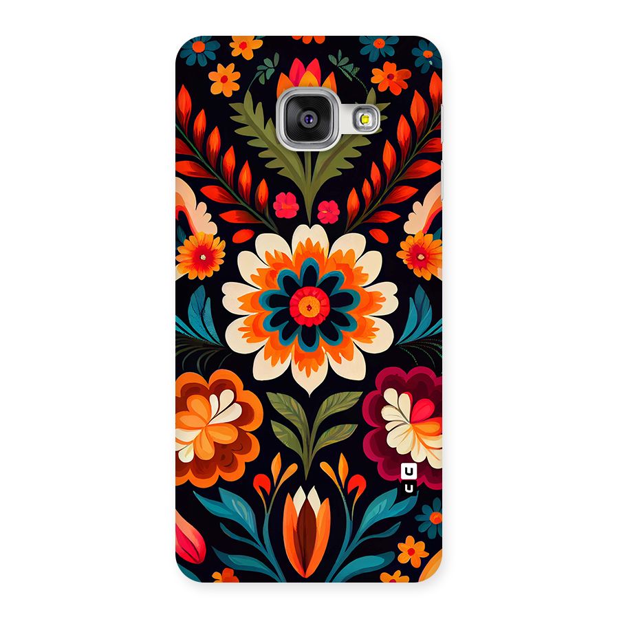 Colorful Mexican Floral Pattern Back Case for Galaxy A3 (2016)