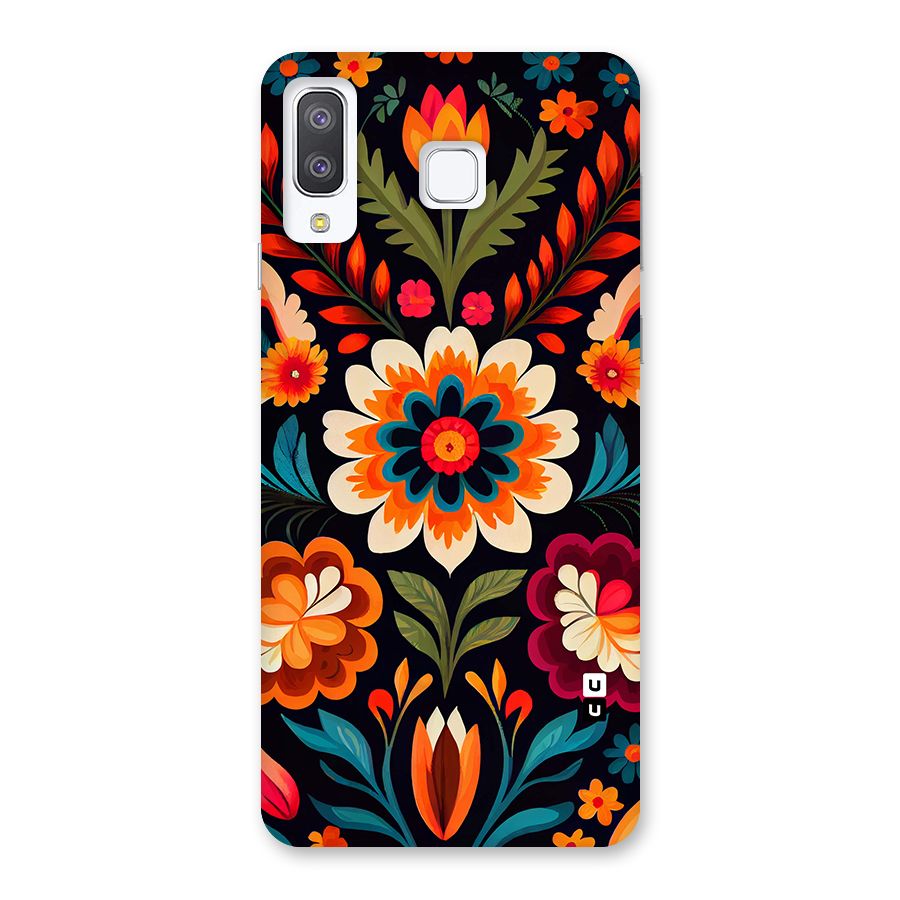 Colorful Mexican Floral Pattern Back Case for Galaxy A8 Star