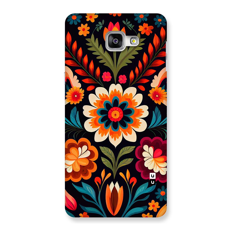 Colorful Mexican Floral Pattern Back Case for Galaxy A9