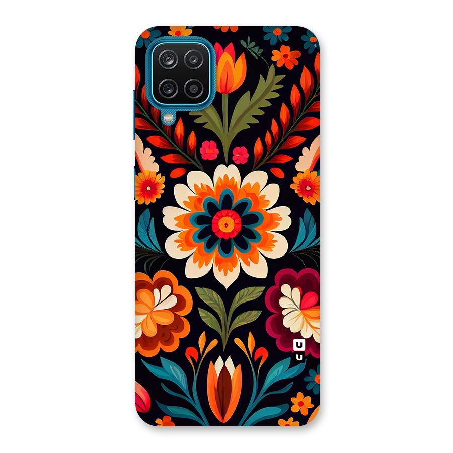 Colorful Mexican Floral Pattern Back Case for Galaxy F12