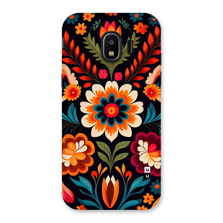 Colorful Mexican Floral Pattern Back Case for Galaxy J2 Pro 2018