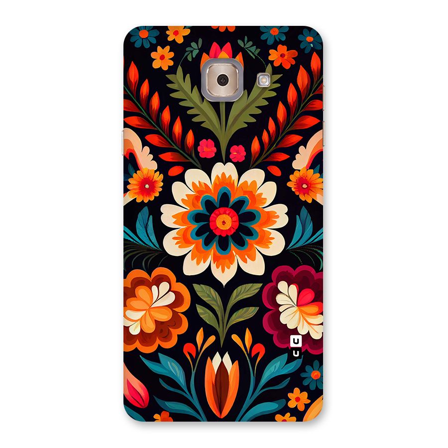 Colorful Mexican Floral Pattern Back Case for Galaxy J7 Max