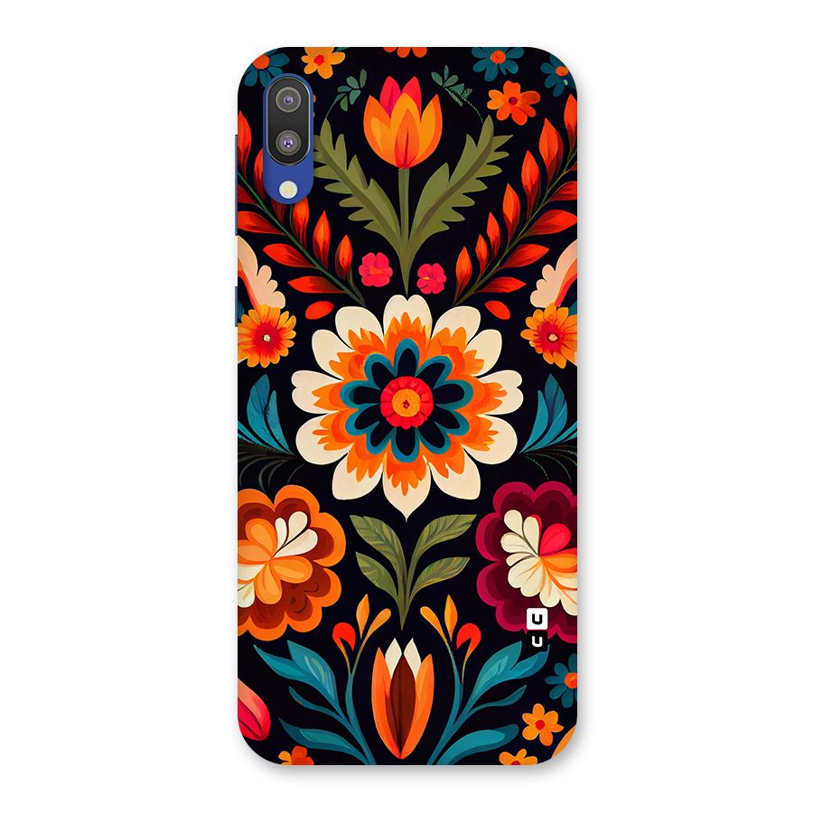 Colorful Mexican Floral Pattern Back Case for Galaxy M10