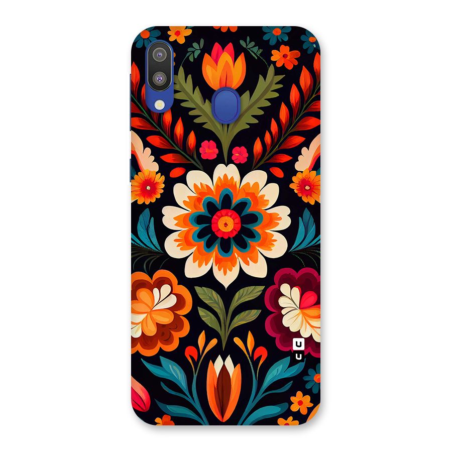 Colorful Mexican Floral Pattern Back Case for Galaxy M20