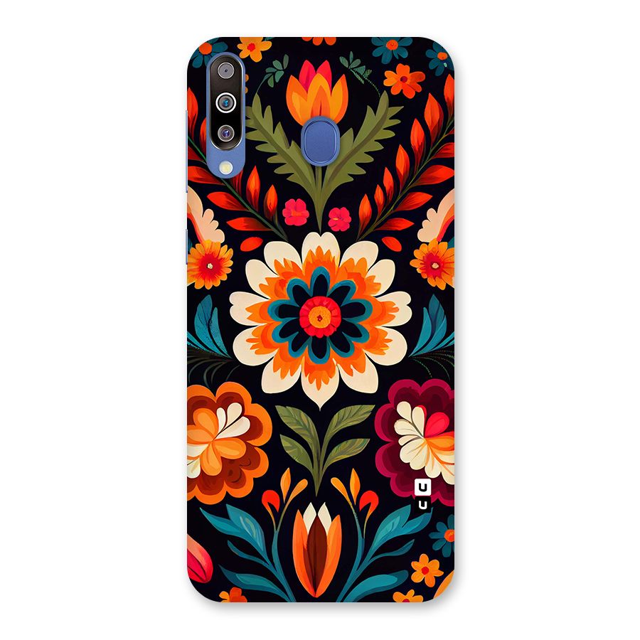 Colorful Mexican Floral Pattern Back Case for Galaxy M30