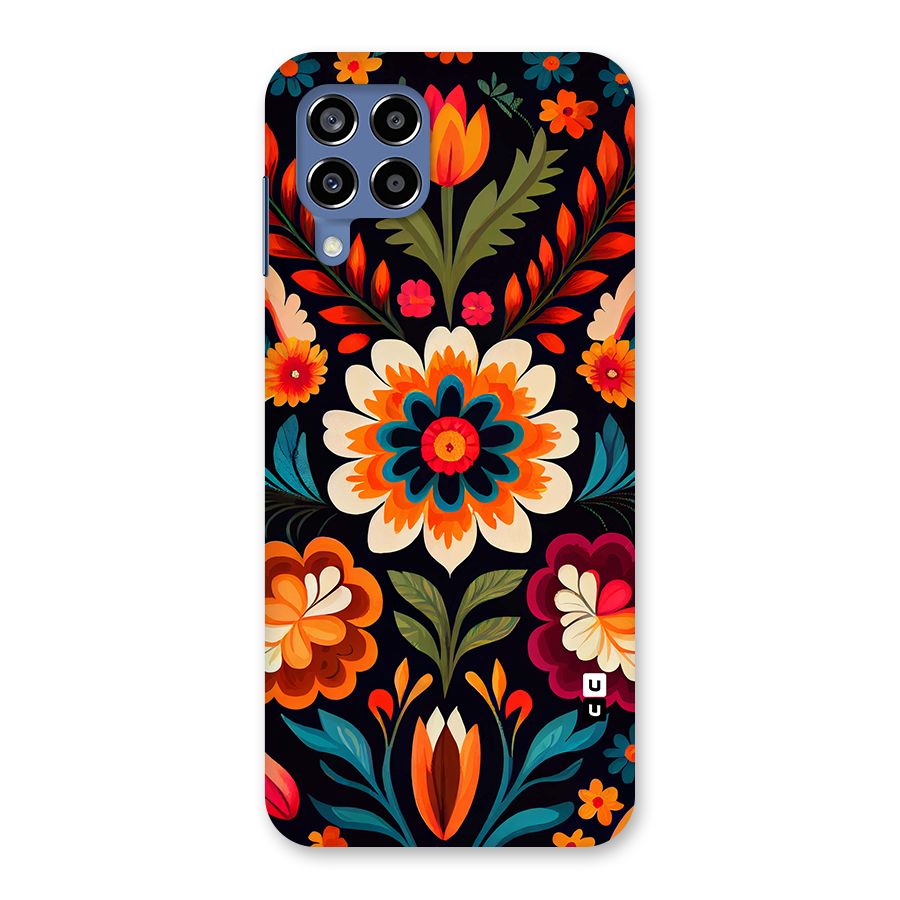 Colorful Mexican Floral Pattern Back Case for Galaxy M53 5G