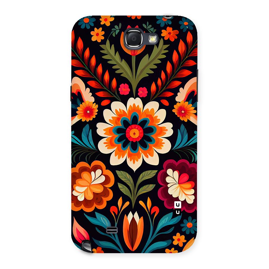 Colorful Mexican Floral Pattern Back Case for Galaxy Note 2