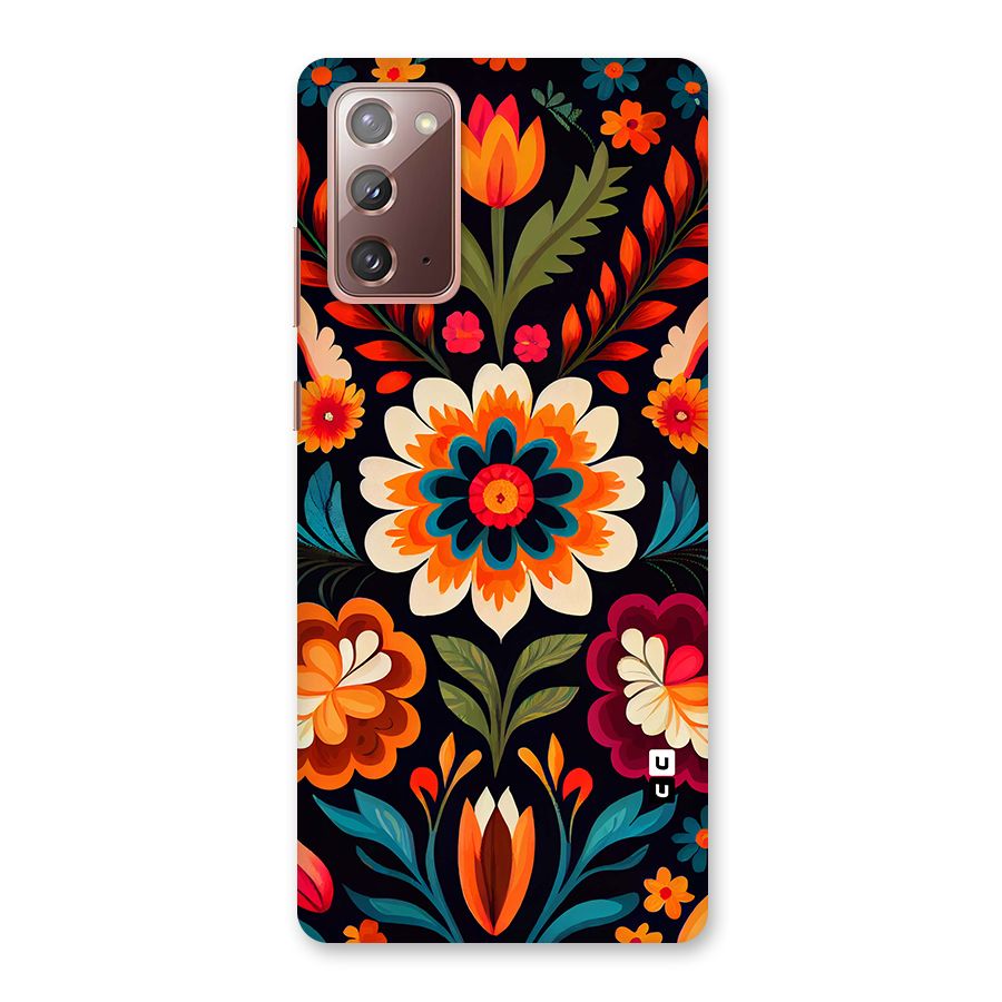 Colorful Mexican Floral Pattern Back Case for Galaxy Note 20