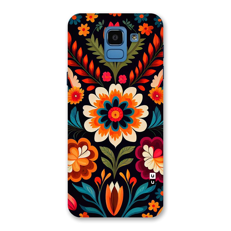 Colorful Mexican Floral Pattern Back Case for Galaxy On6