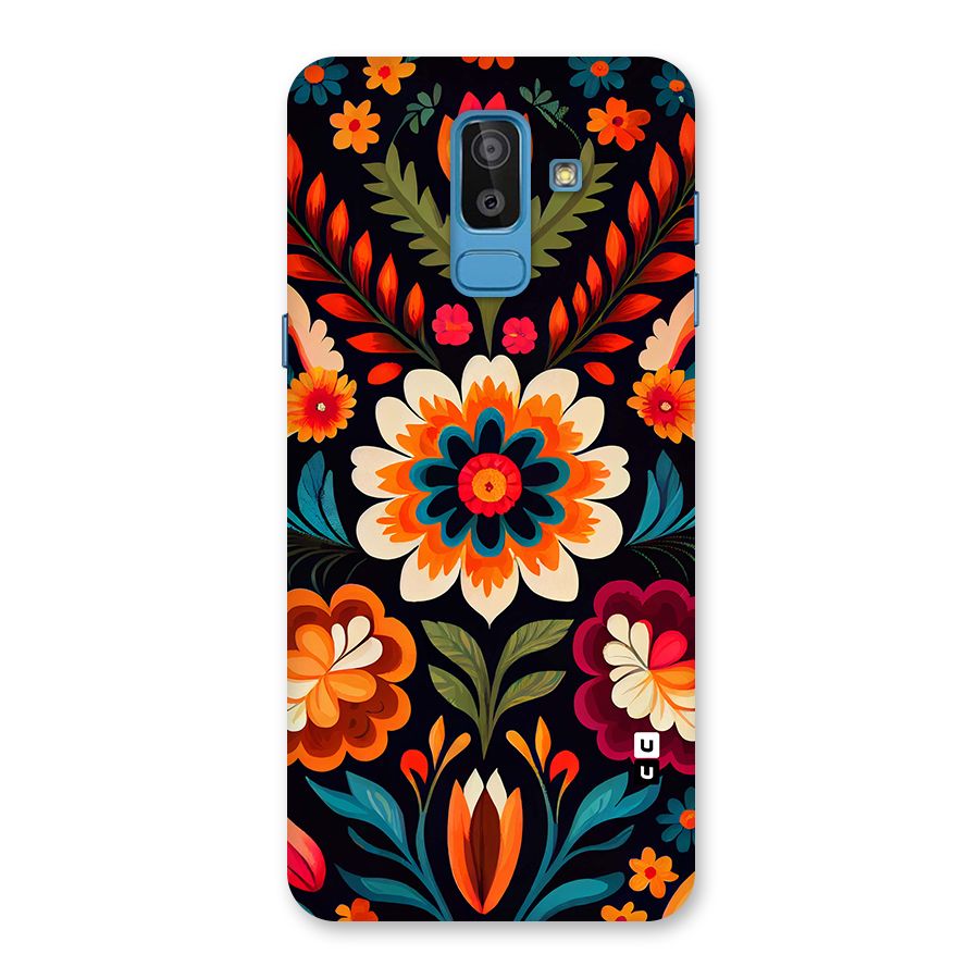 Colorful Mexican Floral Pattern Back Case for Galaxy On8 (2018)