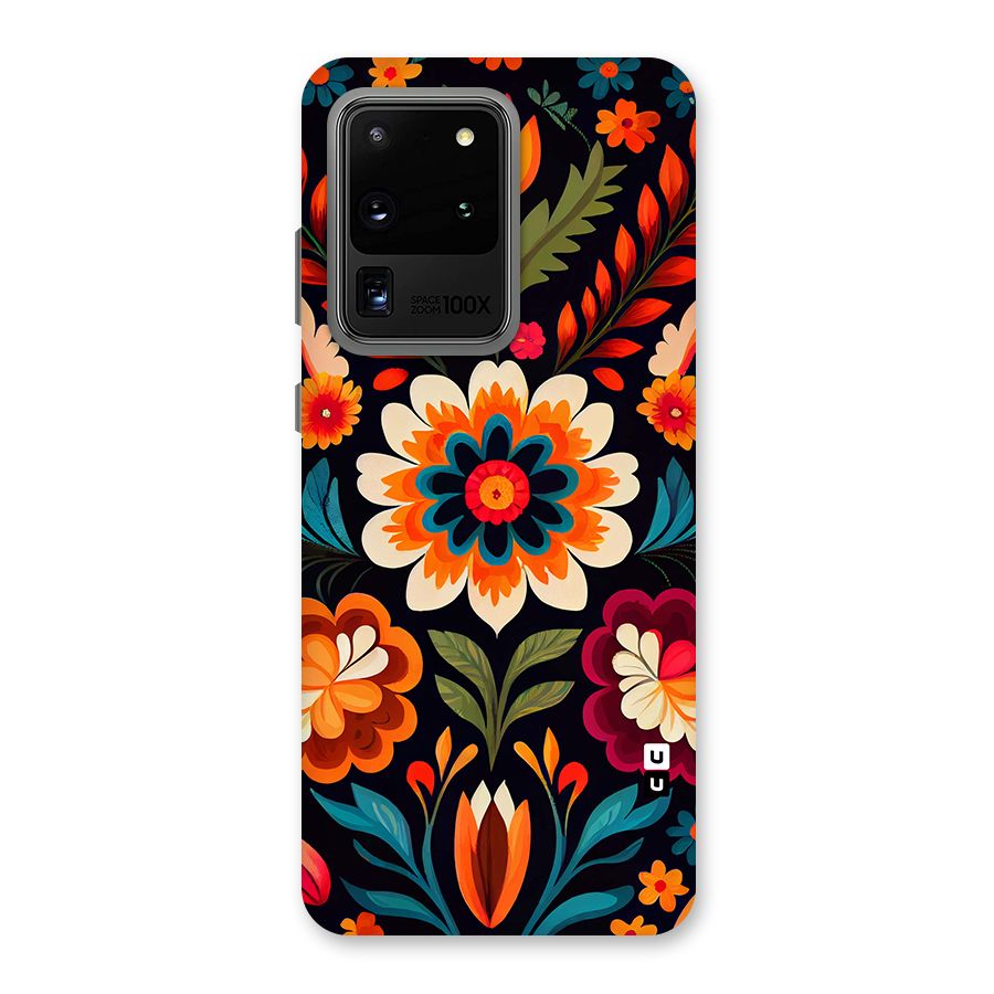 Colorful Mexican Floral Pattern Back Case for Galaxy S20 Ultra