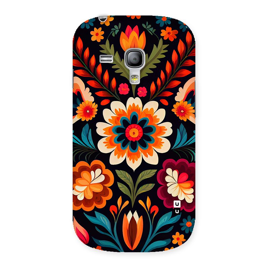 Colorful Mexican Floral Pattern Back Case for Galaxy S3 Mini
