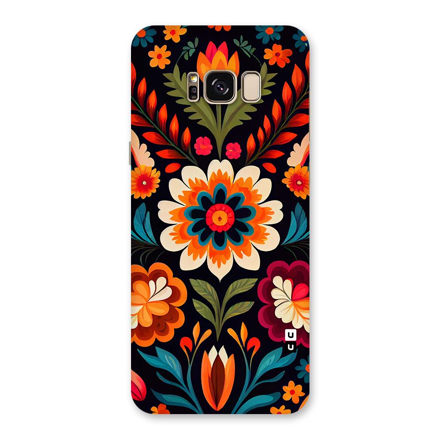 Colorful Mexican Floral Pattern Back Case for Galaxy S8 Plus