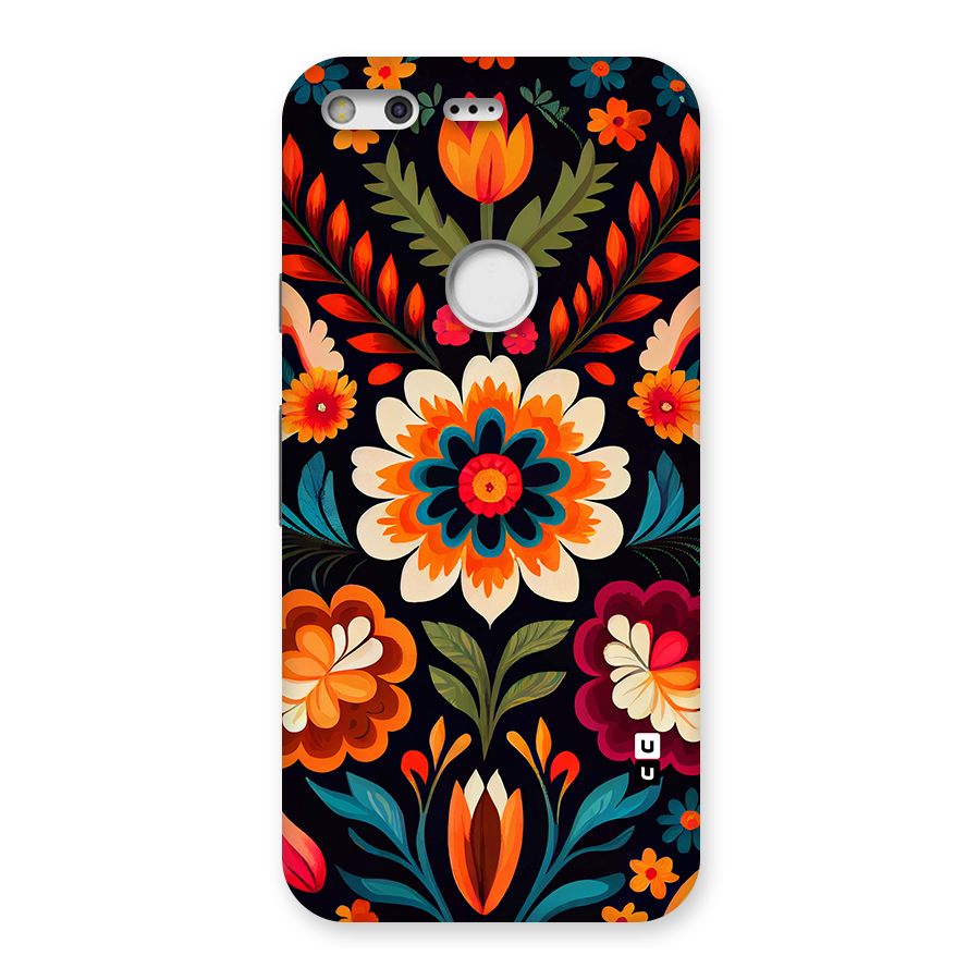 Colorful Mexican Floral Pattern Back Case for Google Pixel