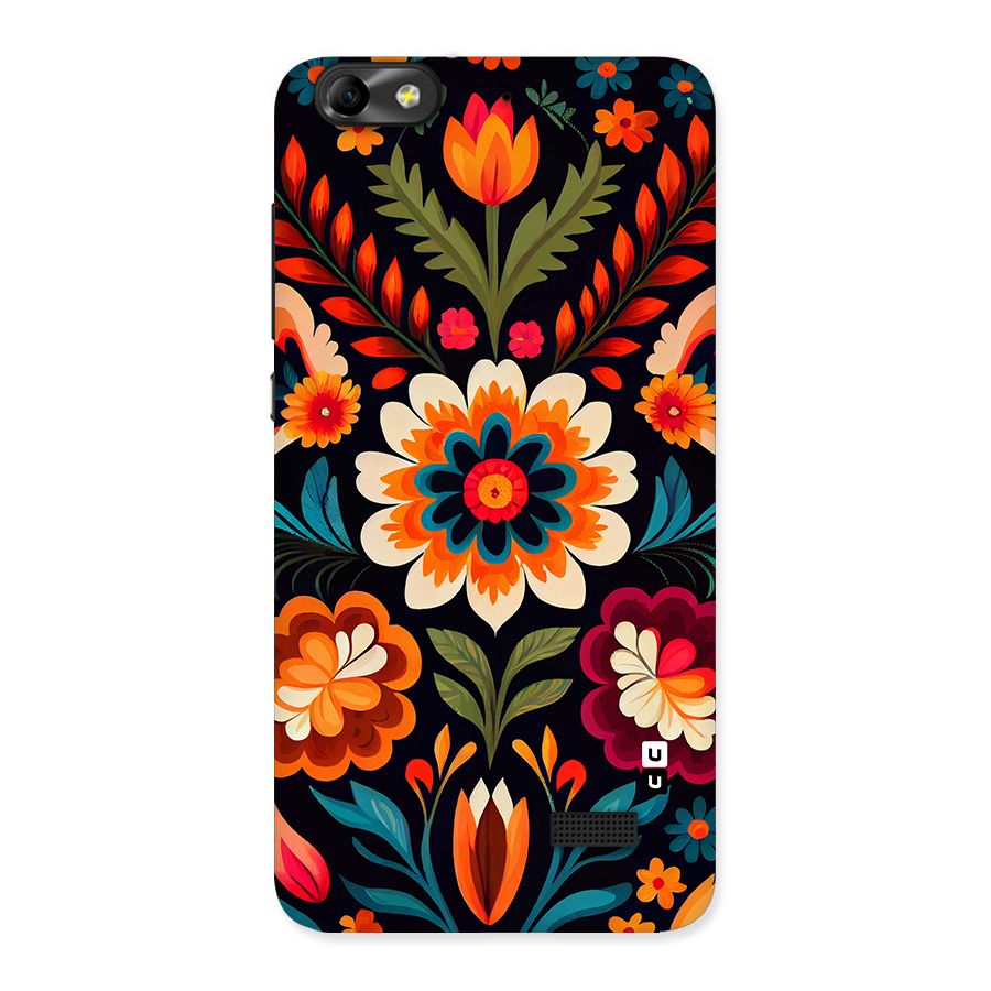 Colorful Mexican Floral Pattern Back Case for Honor 4C
