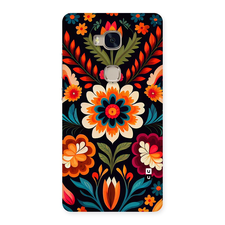 Colorful Mexican Floral Pattern Back Case for Honor 5X