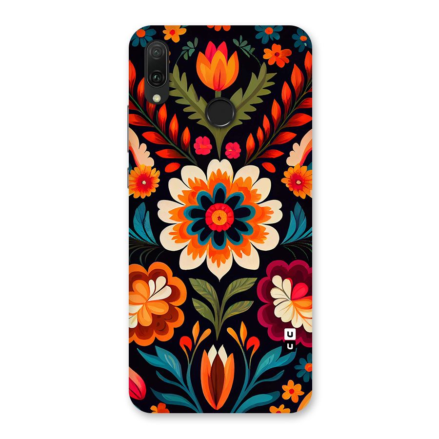 Colorful Mexican Floral Pattern Back Case for Huawei Y9 (2019)