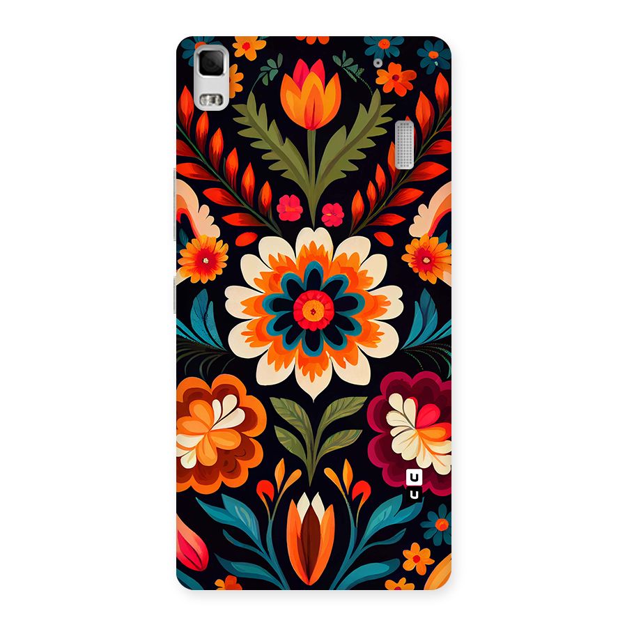 Colorful Mexican Floral Pattern Back Case for Lenovo A7000