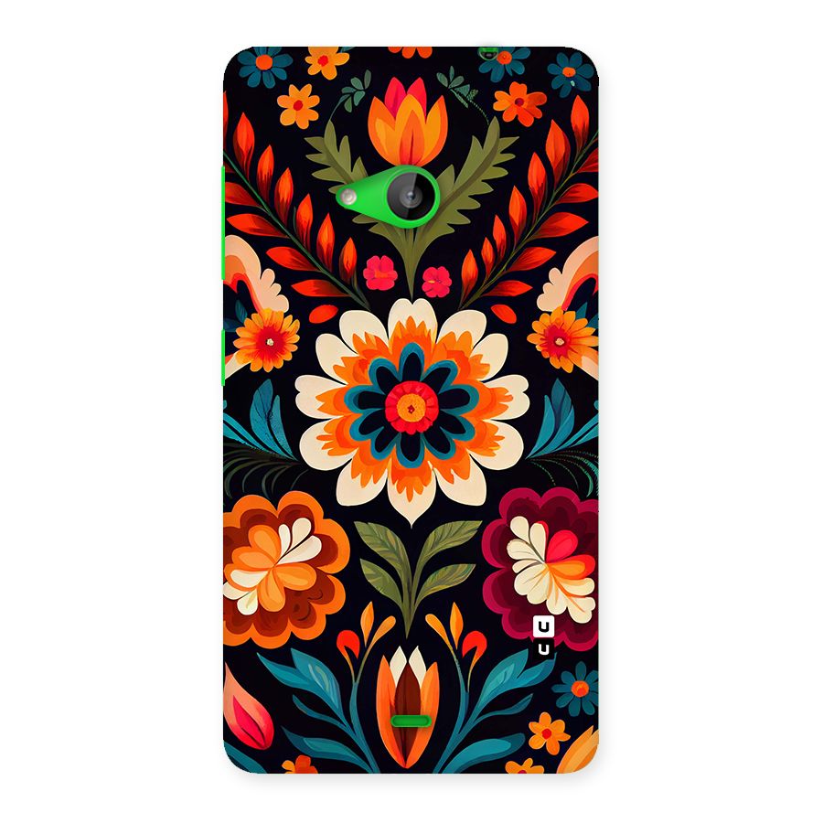 Colorful Mexican Floral Pattern Back Case for Lumia 535