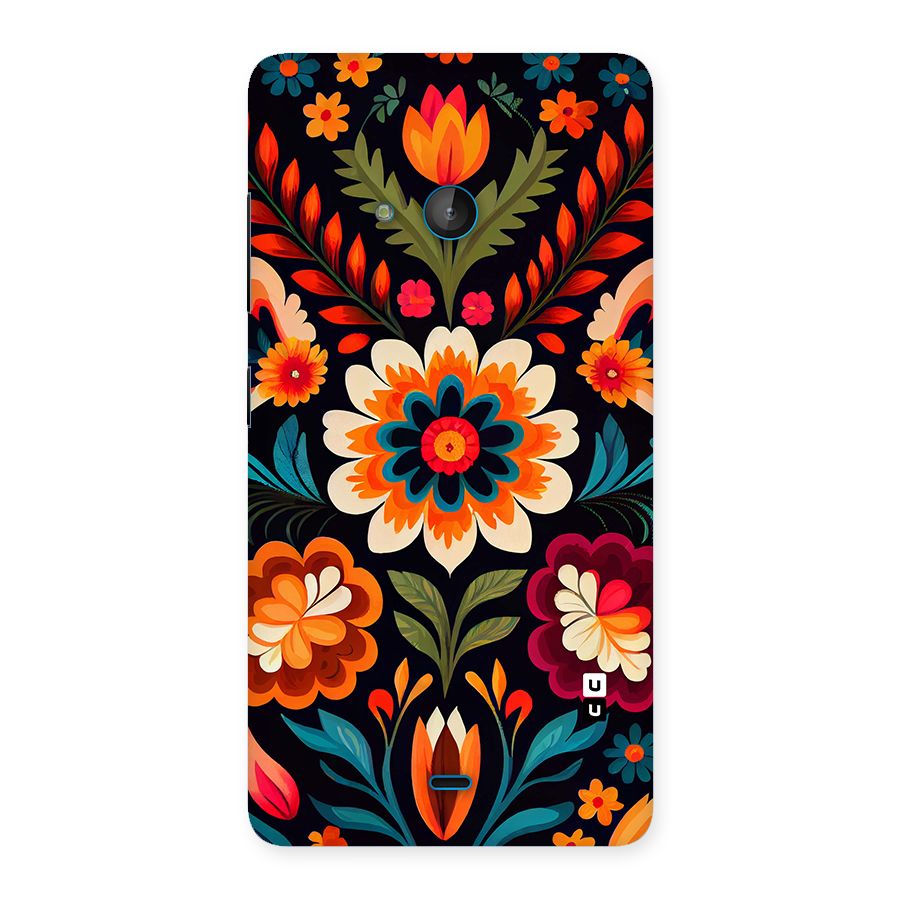 Colorful Mexican Floral Pattern Back Case for Lumia 540