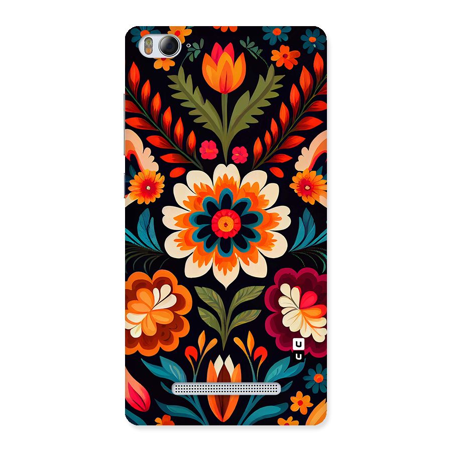 Colorful Mexican Floral Pattern Back Case for Mi4i