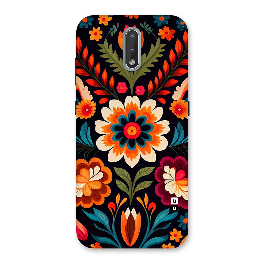 Colorful Mexican Floral Pattern Back Case for Nokia 2.3