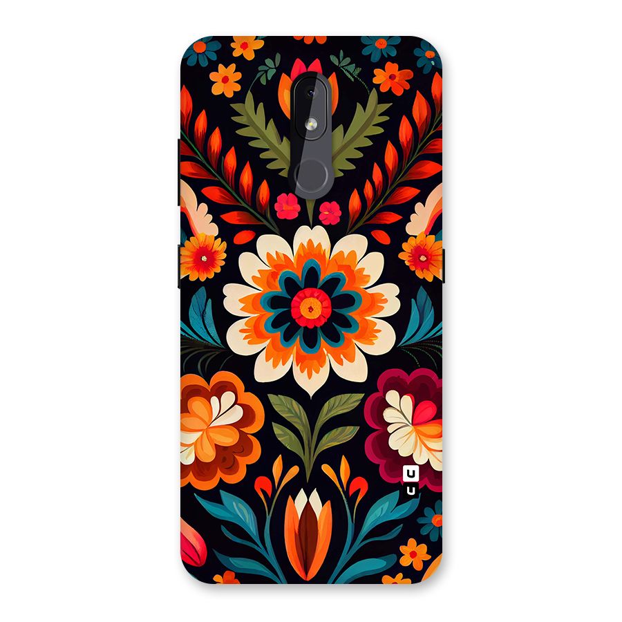 Colorful Mexican Floral Pattern Back Case for Nokia 3.2