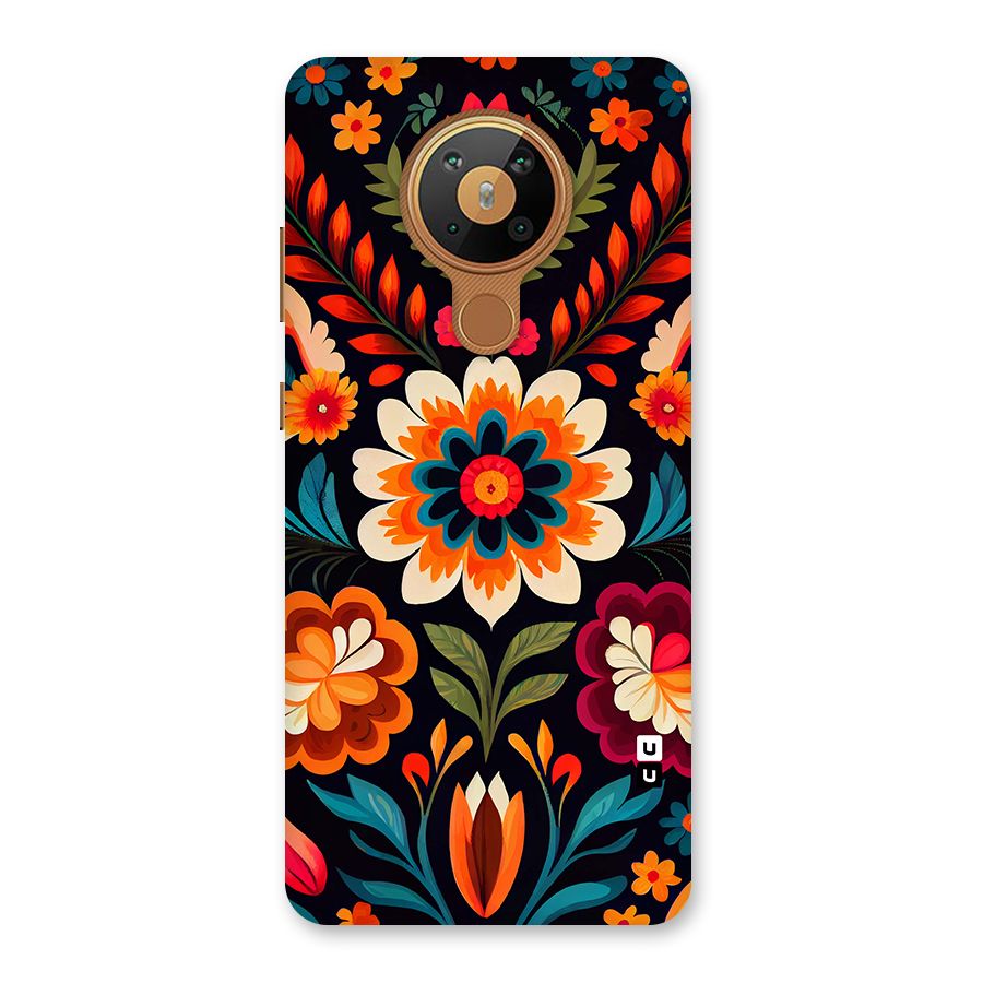 Colorful Mexican Floral Pattern Back Case for Nokia 5.3