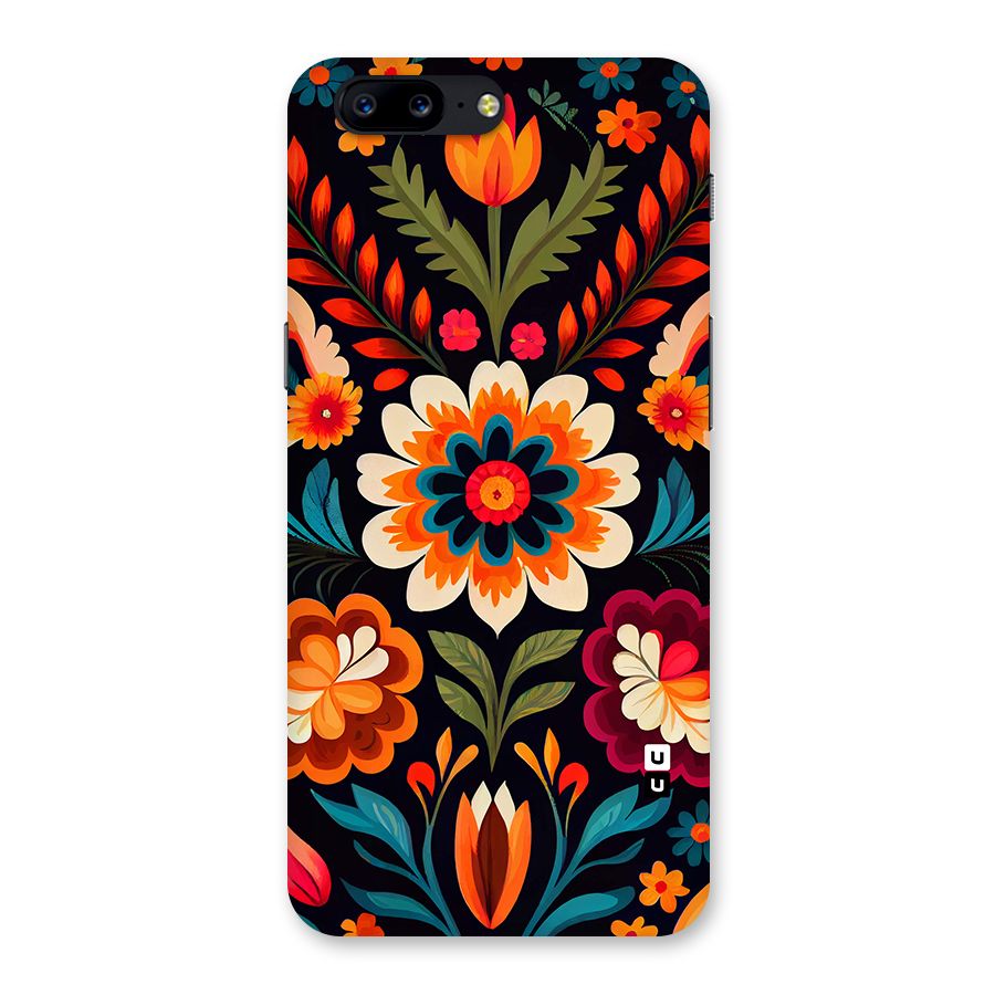 Colorful Mexican Floral Pattern Back Case for OnePlus 5