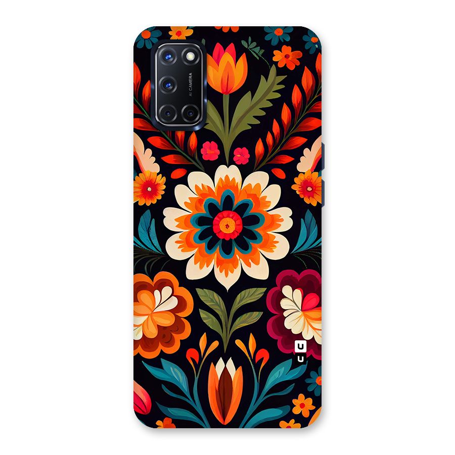 Colorful Mexican Floral Pattern Back Case for Oppo A52