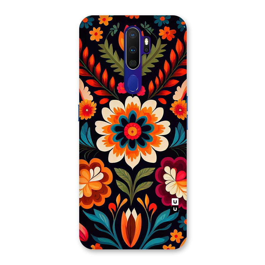 Colorful Mexican Floral Pattern Back Case for Oppo A9 (2020)