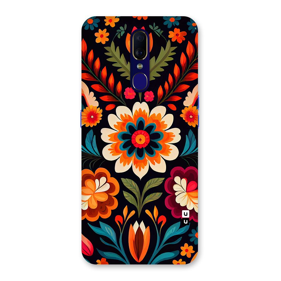 Colorful Mexican Floral Pattern Back Case for Oppo F11