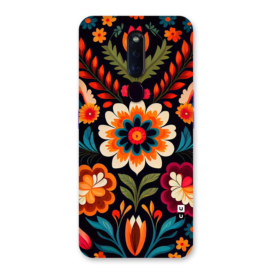 Colorful Mexican Floral Pattern Back Case for Oppo F11 Pro