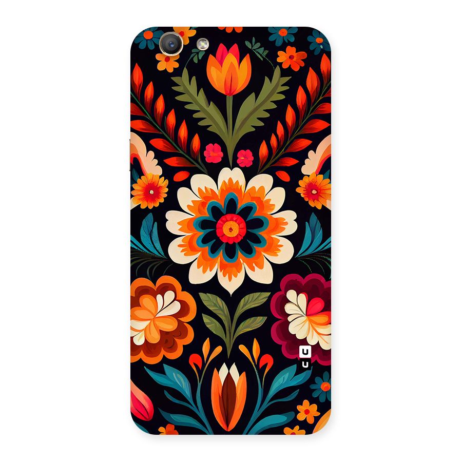 Colorful Mexican Floral Pattern Back Case for Oppo F1s