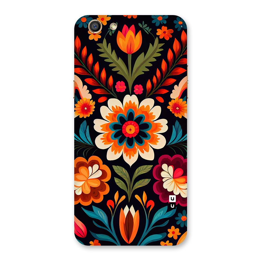 Colorful Mexican Floral Pattern Back Case for Oppo F3
