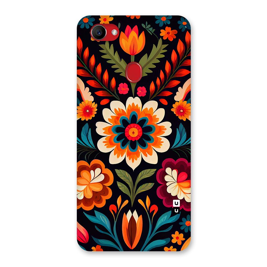 Colorful Mexican Floral Pattern Back Case for Oppo F7