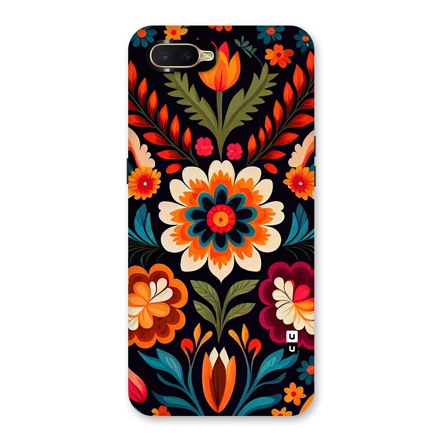 Colorful Mexican Floral Pattern Back Case for Oppo K1