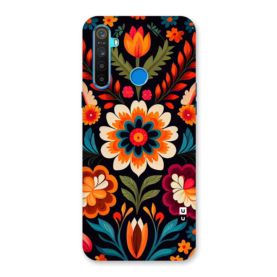 Colorful Mexican Floral Pattern Back Case for Realme 5