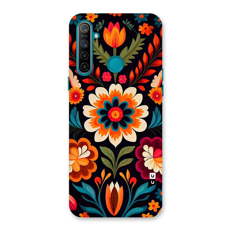 Colorful Mexican Floral Pattern Back Case for Realme 5i