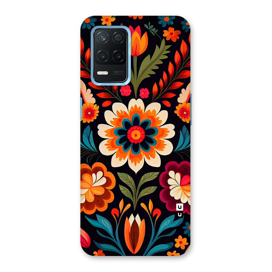 Colorful Mexican Floral Pattern Back Case for Realme 8s 5G