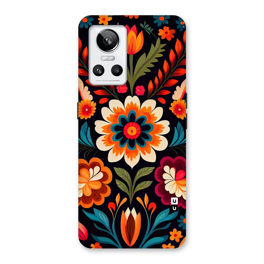 Colorful Mexican Floral Pattern Back Case for Realme GT Neo 3
